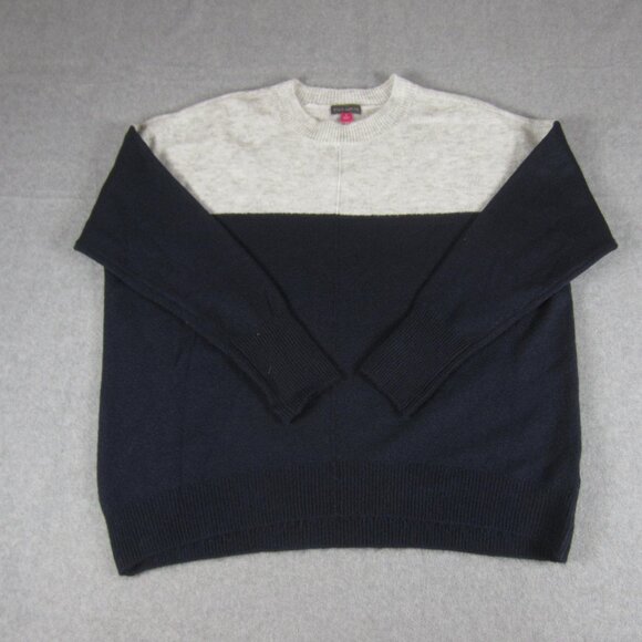 Vince Camuto Sweater Womens Small Colorblock Cozy Extended Shoulder - Picture 1 of 14